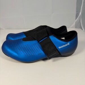 Shimano RP101 Cycling Shoes Blue Cleat Compatible 40 Men 7 Women 8 Bicycle